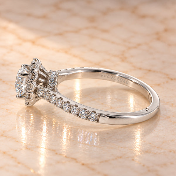 Lumina – 1.23ct Lab-Grown Diamond Halo Engagement Ring