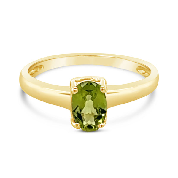9ct Yellow Gold Peridot Ring