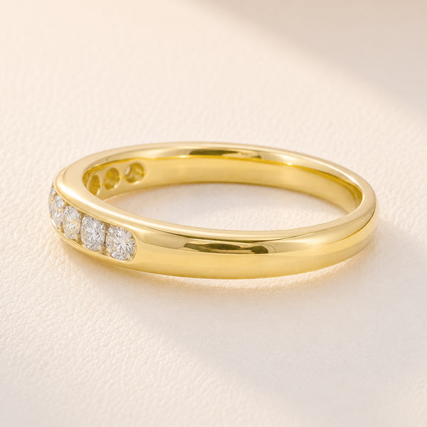 9ct Yellow Gold Channel Set Diamond Ring – 0.35ct
