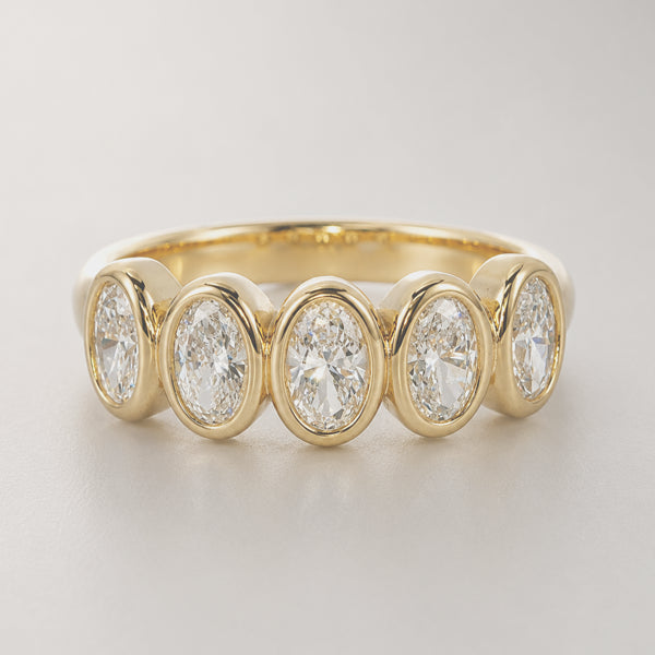 COSETTE Oval Diamond Ring 0.98ct Lab Grown 18ct Yellow Gold