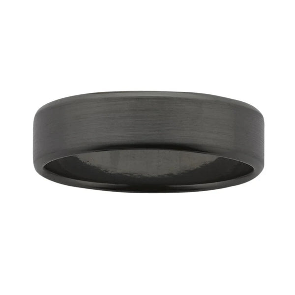Black Zirconium Band Sanded