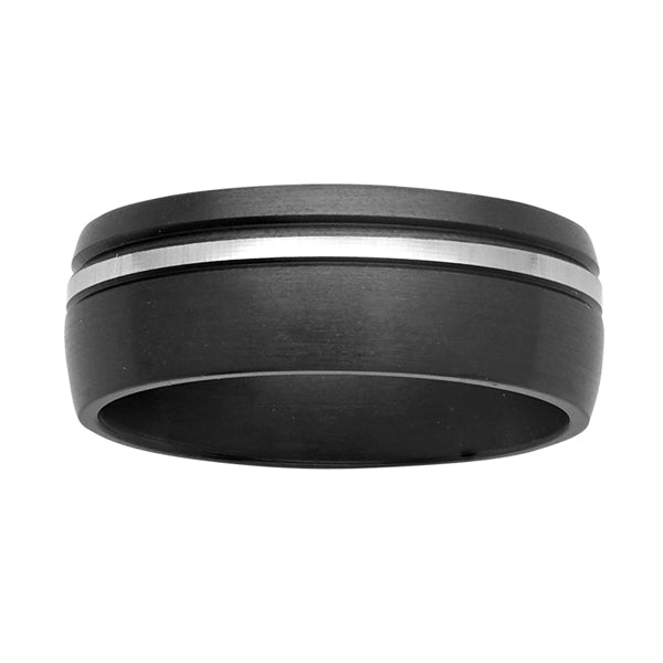 Ziro Black Zirconium Band Size X
