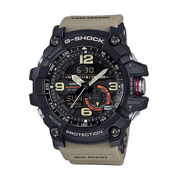 Casio G-Shock Mudmaster Twin Sensor Black & Brown GG1000-1A5