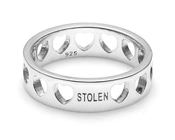 Heartless Band Ring Sterling Silver