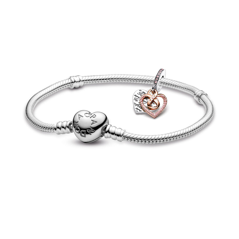 Double Dangle Mom Bracelet And Charm Gift Set