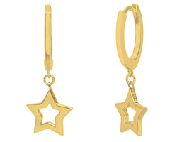 Super Star Huggie 14CT Gold Plated