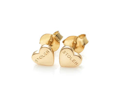 Stolen Heart Earrings - Gold Plated