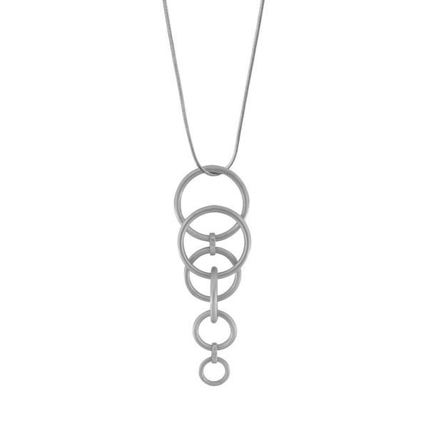 Tabitha Multi, Rhodium Colour Ion Plt 90Cm Adjustable Necklace