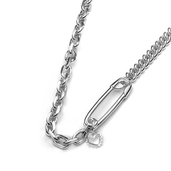 Punk Pin Choker Sterling Silver