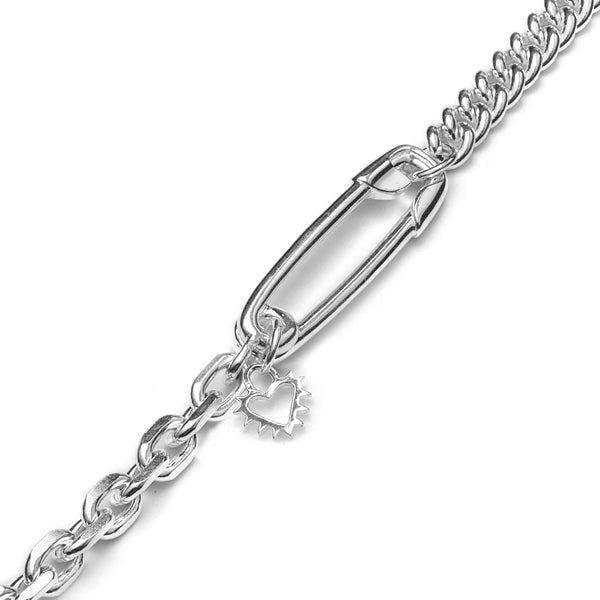 Punk Pin Choker Sterling Silver