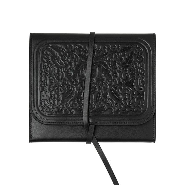Karen Walker Leather Jewellery Roll - with Dust Bag