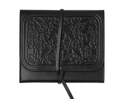 Karen Walker Leather Jewellery Roll - with Dust Bag