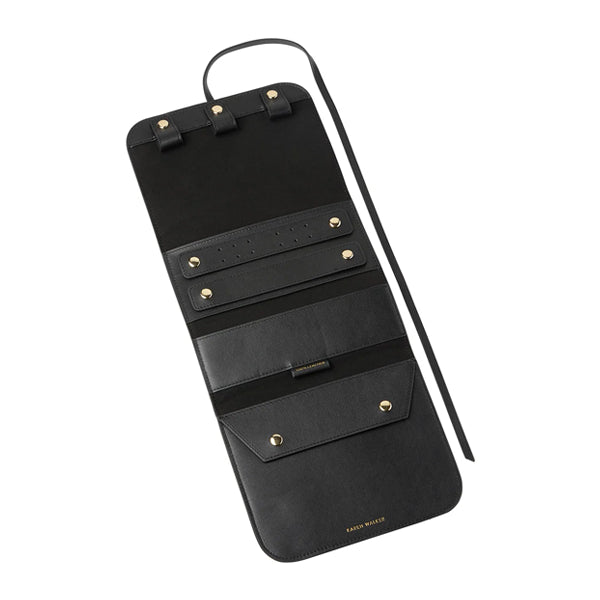 Karen Walker Leather Jewellery Roll - with Dust Bag