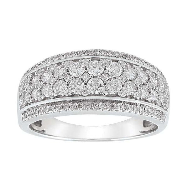 18ct White Gold Diamond Dress Band