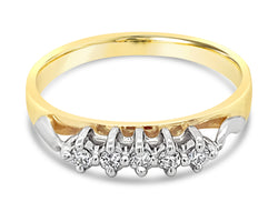 9ct Yellow Gold Diamond Anniversary Ring