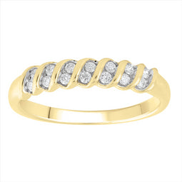 9ct Yellow Gold 0.15Ct HI/I1 Diamond Ring