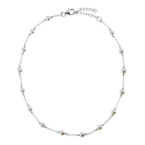 Najo Sterling Silver Potato Pearls Necklace