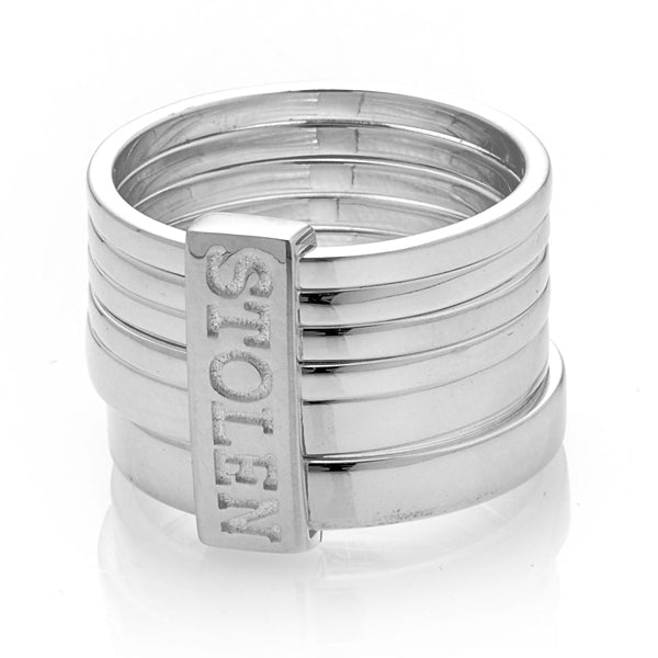 Stolen Girlfriends Club Six Piece Band Ring Size L