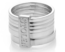 Stolen Girlfriends Club Six Piece Band Ring Size L