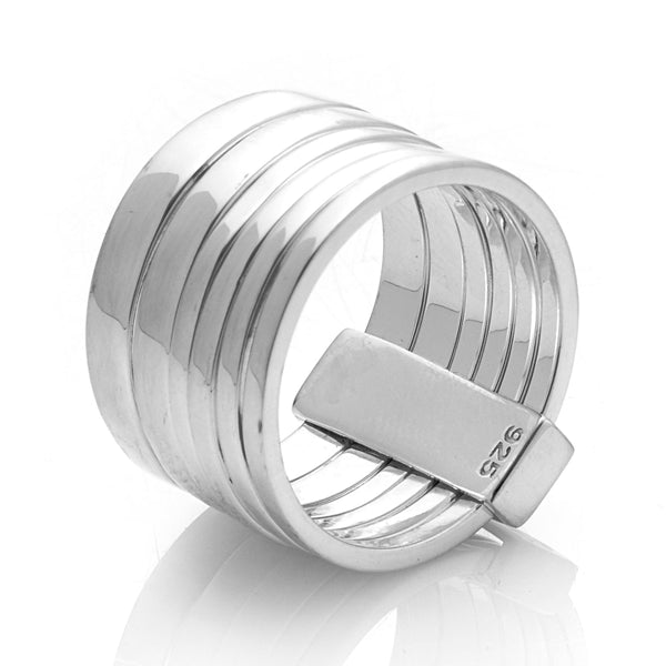 Stolen Girlfriends Club Six Piece Band Ring Size L