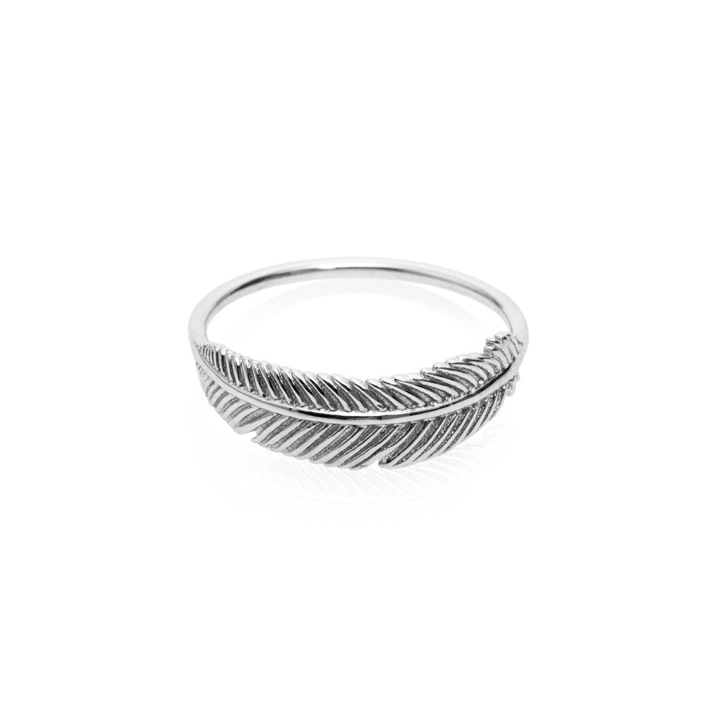 Miromiro Feather Ring