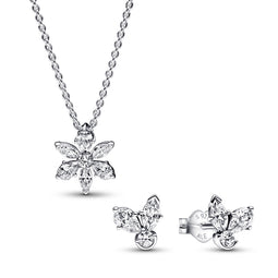 Timeless Herbarium Silver Necklace & Earring Gift Set