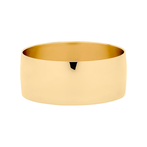 Stainless Steel Gold IP Plating 28mm Wide Bangle