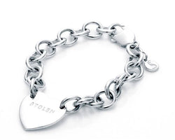 Silver Cold Heart Bracelet