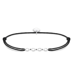 Thomas Sabo Ls Black Silver Link Charm Bracelet