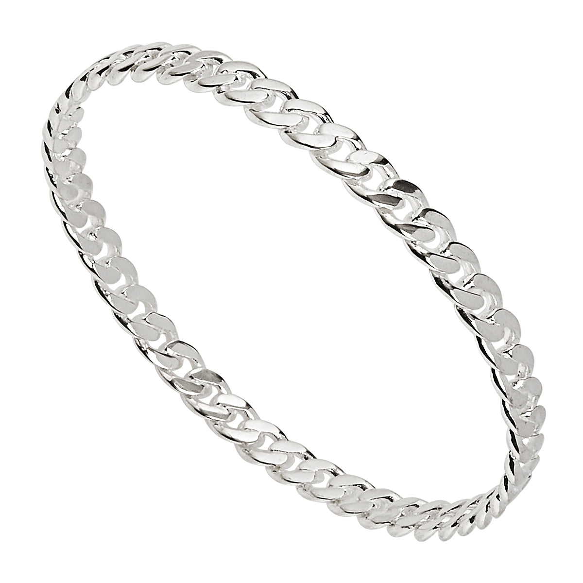 Hollow-Tube, Curb-Link Bangle