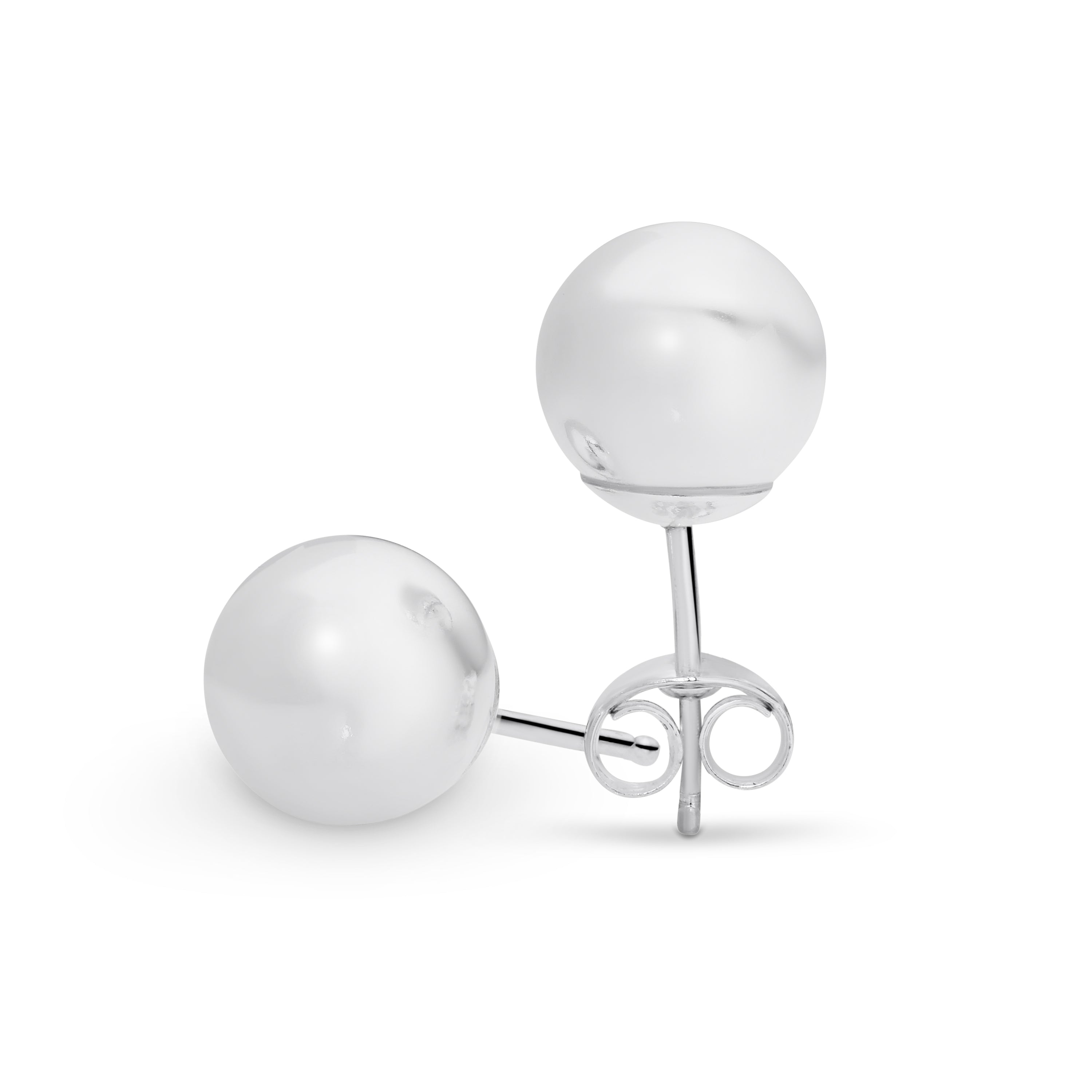 Sterling Silver Ball Studs