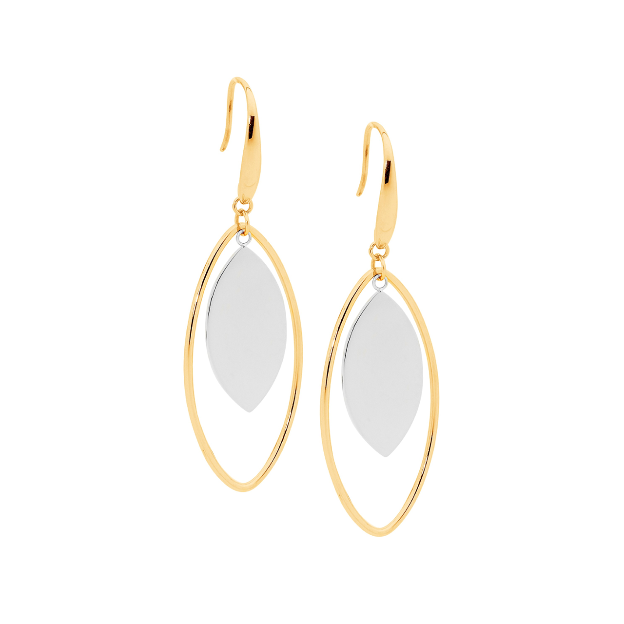 Open Tear Drop Earrings
