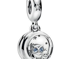 Always By Your Side Owl Silver Hanging Charm
