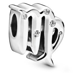 Virgo Zodiac Silver Charm