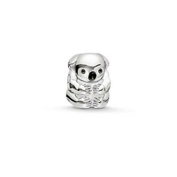 Charm Club Koala Silver Cz Karma Bead