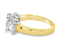 Princess Cut Three Diamond Ring To Cherish