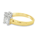 Princess Cut Three Diamond Ring To Cherish