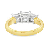 Princess Cut Three Diamond Ring To Cherish