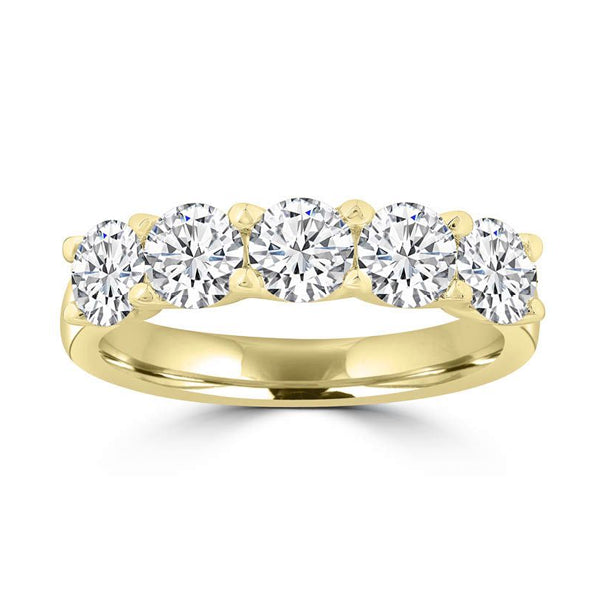 18ct Yellow Gold Lab Grown Diamond Ring 1.25ct