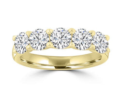 18ct Yellow Gold Lab Grown Diamond Ring 1.25ct