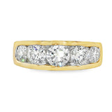 18ct Yellow Gold Channel Set Ring 2.01ct