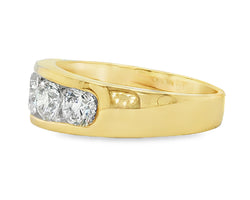 18ct Yellow Gold Channel Set Ring 2.01ct
