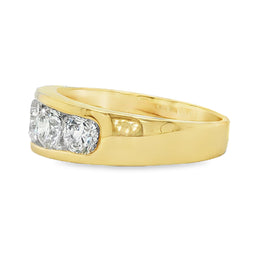 18ct Yellow Gold Channel Set Ring 2.01ct