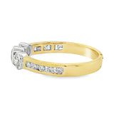18ct Yellow/White Gold Diamond Ring 0.76ct