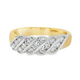 9ct Yellow/White Gold Diamond Ring 0.50ct