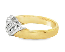 9ct Yellow/White Gold Diamond Ring 0.50ct