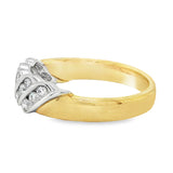 9ct Yellow/White Gold Diamond Ring 0.50ct