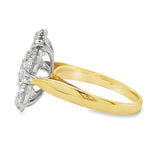 18ct Yellow/White Gold Diamond Cluster Ring 5.04ct