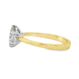 18ct Yellow/White Gold Solitaire Diamond Ring 1.50ct