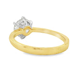 18ct Yellow/White Gold Solitaire Diamond Ring 1.50ct